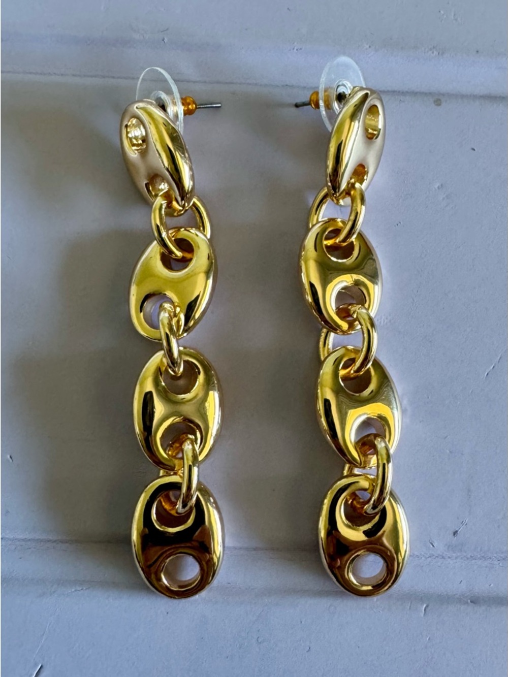 BaubleBar Gold Mariner Link Earrings